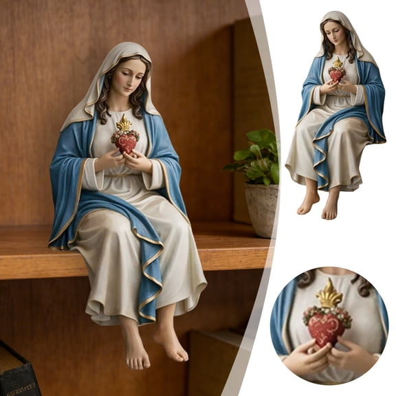 New Catholic Immaculate Conception Mary Statue Handmade Sculpture 4.33in