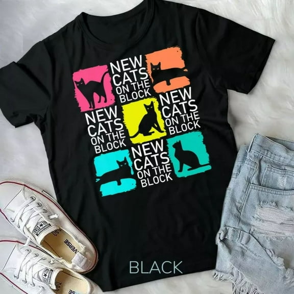 New Cats On The Block Unisex T-Shirt Unisex S-5XL Hot Trending Shirt, Vintage Birthday Gift