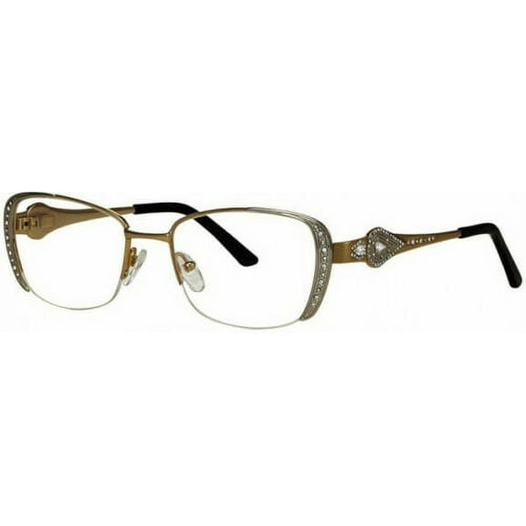New Caviar Eyeglasses M 2620 M/2620 C24 Gold/Black Half Rim Optical Frame 52mm