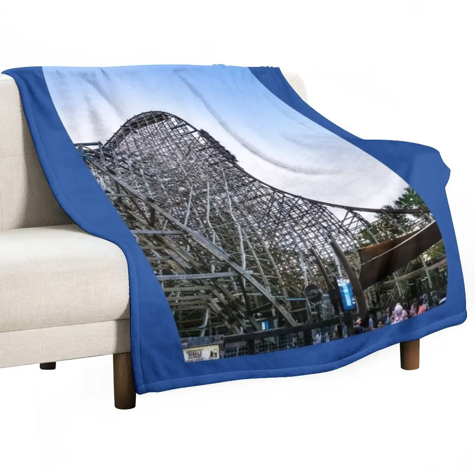 New Cedar Point Steel Vengeance Roller Coaster Throw Blanket Retros Baby Furrys Blankets