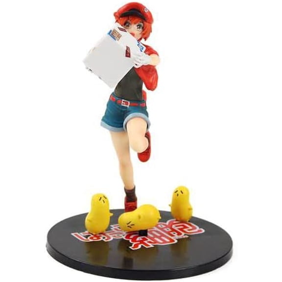 New Cells at Work! :Red Blood Cell Collectible Game Characters Statue Cartoon Figurine Desktop Ornament Popular Collection Creative Gift Collection Anime Decorations Souvenirs