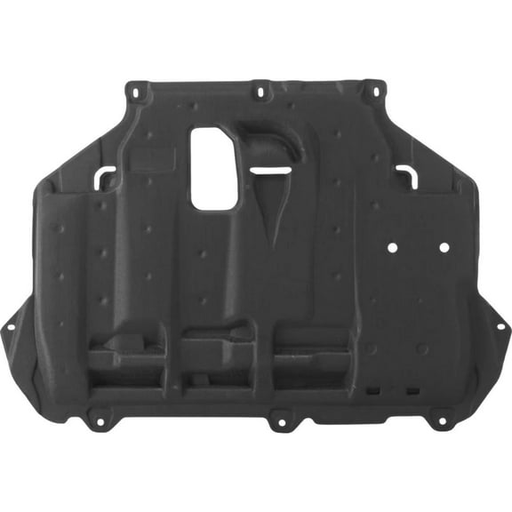 OEM Grade Engine Splash Shield Under Cover Compatible with 2012-2018 Ford Focus 2.0L 4-Cyl Center Plastic OEM AV6Z6P013A Under Engine Undercarriage Protection Road Debris Shield