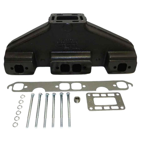 Center Rise Exhaust Manifold Compatible with 1979-1993 Volvo Penta AQ BB Series GM V8 5.0L 305 CID 5.7L 350 CID Sterndrive Inboard Marine Engine 856883 835805 835804
