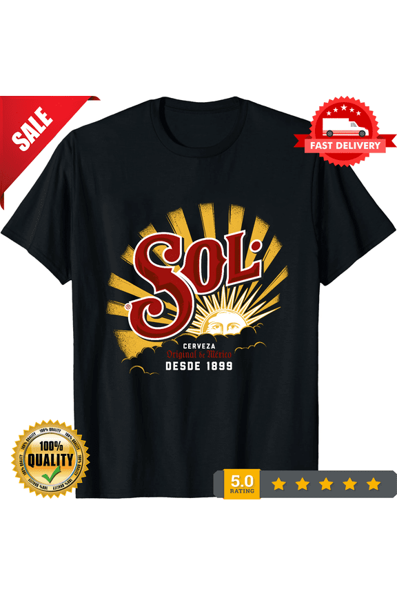 New Cerveza Sol Logo Unisex Funny T Shirt USA size S - XXL, NEW INSTOCK-TH82168