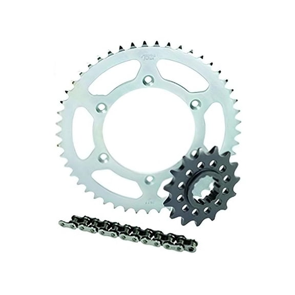 Chain and Sprocket Kit Compatible with 2003 Kawasaki KX125 KX125M1 124cc 2-Stroke Single-Cyl Dirt Bike 12T Front 51T Rear 520x112 Tooth 520-Pitch Steel Links Standard Replaces 2012-038Z