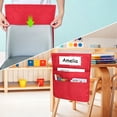 thumbnail image 1 of New Chair Pockets for Classrooms, Seat Back Hanging Organizer with Name Card Slot, 1 of 8