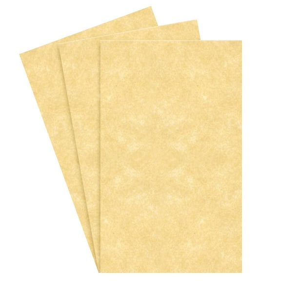 New Champagne Stationery Parchment Paper – Great for Writing, Certificates, Menus and Wedding Invitations | 24lb Bond Paper | 8.5 x 14” | 50 Sheets Per Pack