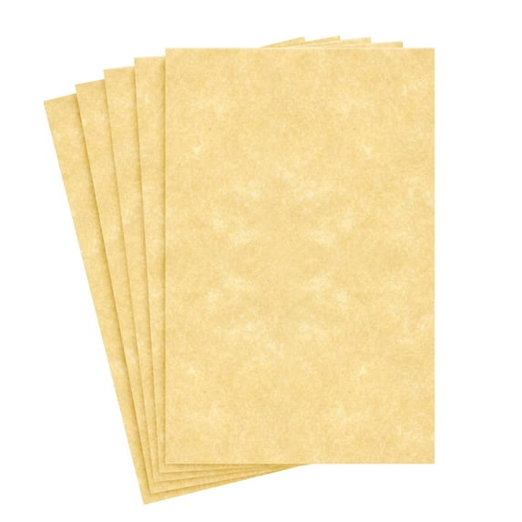 New Champagne Stationery Parchment Paper - Great for Writing, Certificates, Menus and Wedding Invitations | 65lb Cover (176GSM) | 11 x 17" | 50 Sheets per Pack