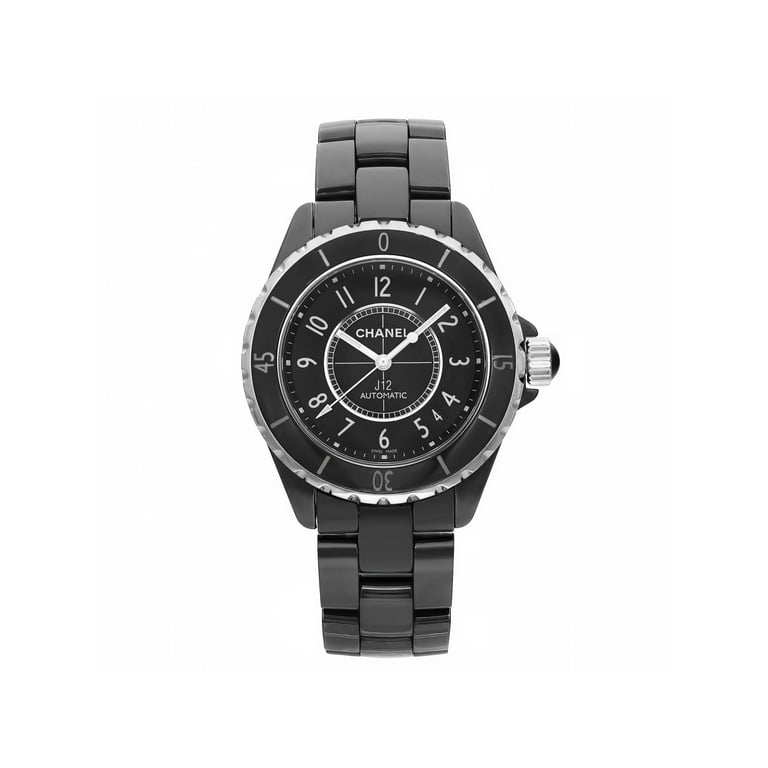New Chanel J12 38mm Ceramic Steel Black Dial Automatic Ladies Watch H0685 Walmart