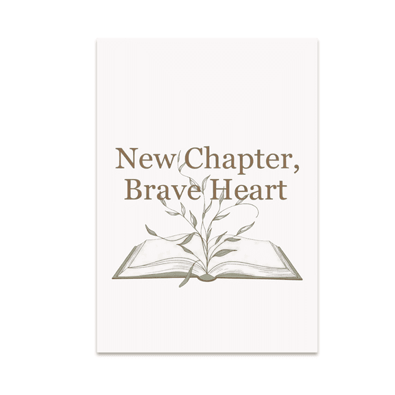 New Chapter Brave Heart Poster Art - Book Lovers - 13x19 Poster Print