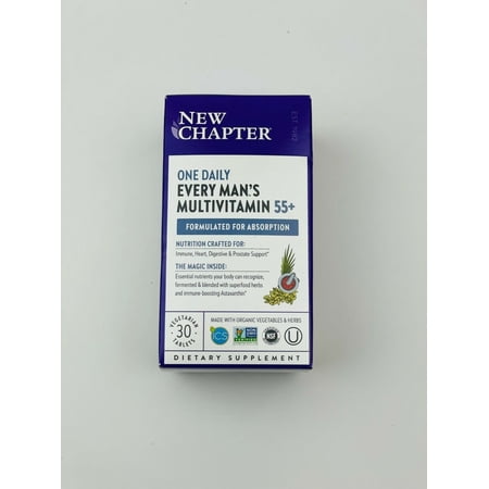 New Chapter Every Man's One Daily 55+, Multivitamin - 30 ea