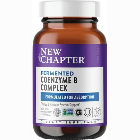 New Chapter Fermented Coenzyme B Complex 60 Veg Tabs