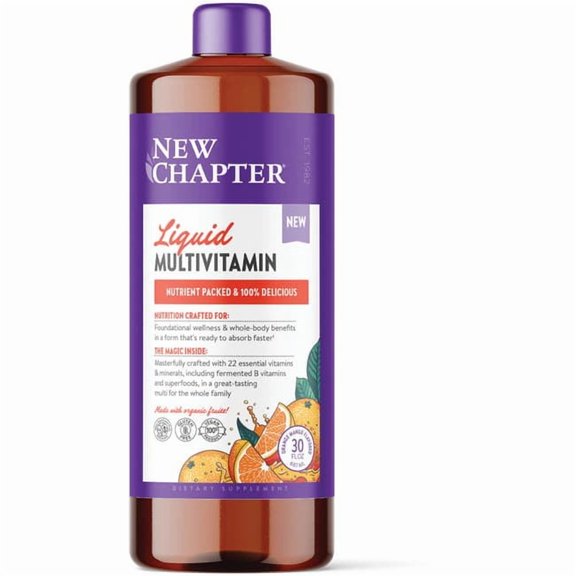 New Chapter Liquid Multivitamin - Orange Mango 30 fl oz Liq