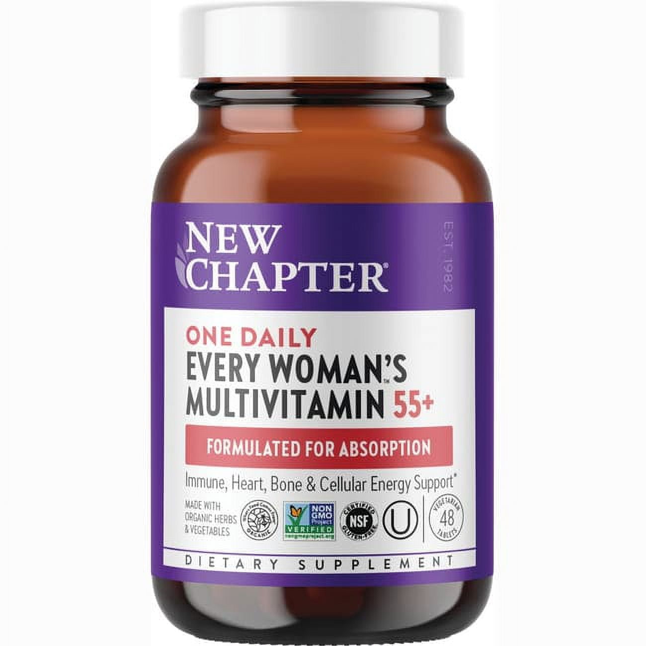 Every Woman's 55+ One Daily Multivitamin By New Chapter - 48 Tablets