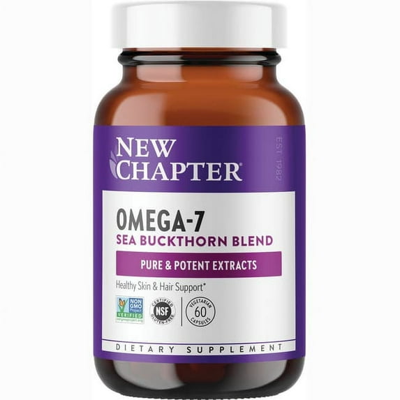 New Chapter Supercritical Omega-7 Vegetarian Capsules, 465 Mg, 60 Ct