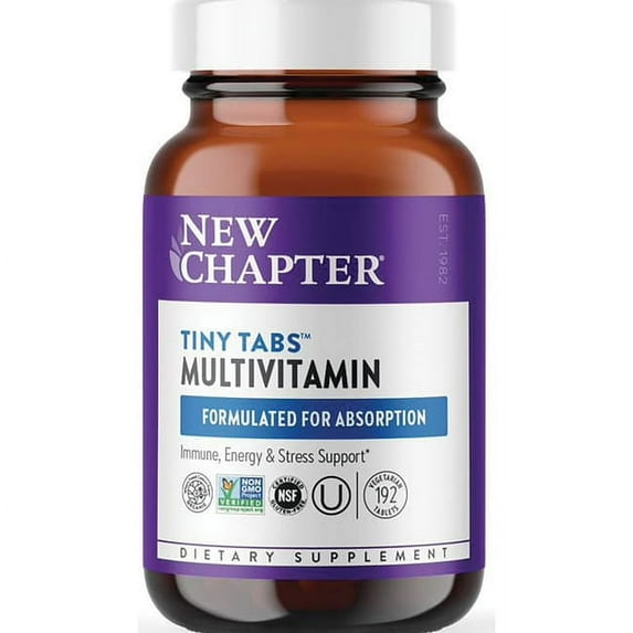 New Chapter Tiny Tabs Multivitamin Tablets, 192 Ct