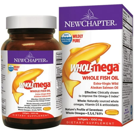 New Chapter Wholemega Fish Oil 2,000 mg 30 Sgels