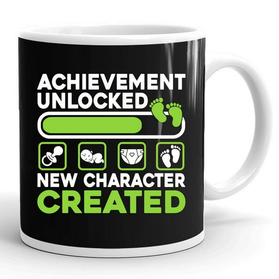 New Character Created Dad Pregnancy Announcement Gift Ceramic Mug 11oz (White;11oz)