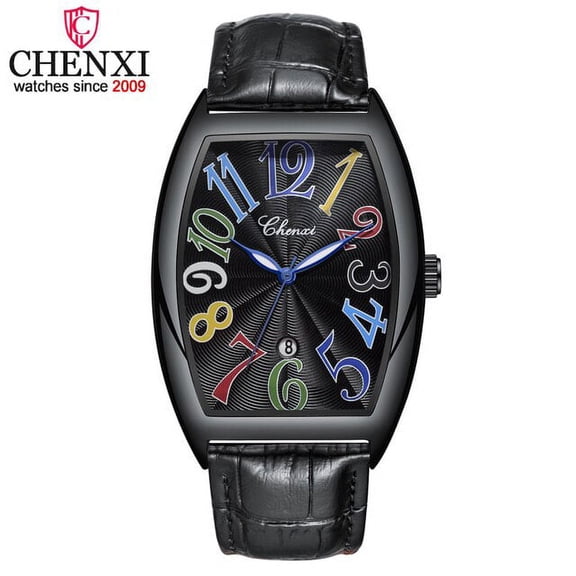 New Chenxi Top Brand Luxury Mens Watches Male Clocks Date Business Clock Leather Strap Quartz Wristwatches Men Watch Gift 8217 - Quartz Wristwatches