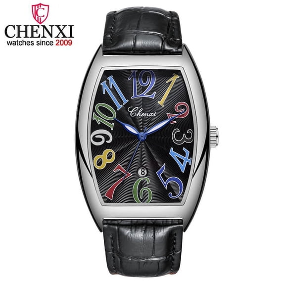 New Chenxi Top Brand Luxury Mens Watches Male Clocks Date Business Clock Leather Strap Quartz Wristwatches Men Watch Gift 8217 - Quartz Wristwatches