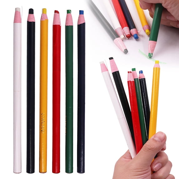 New Chi na Markers Grease Peel-Off Grease Pencils Pencils 12-Pack Multi-Surface Wax Markers for Glass, Plastic Non-Sharpening Peel Off China Marker Red 12Pcs