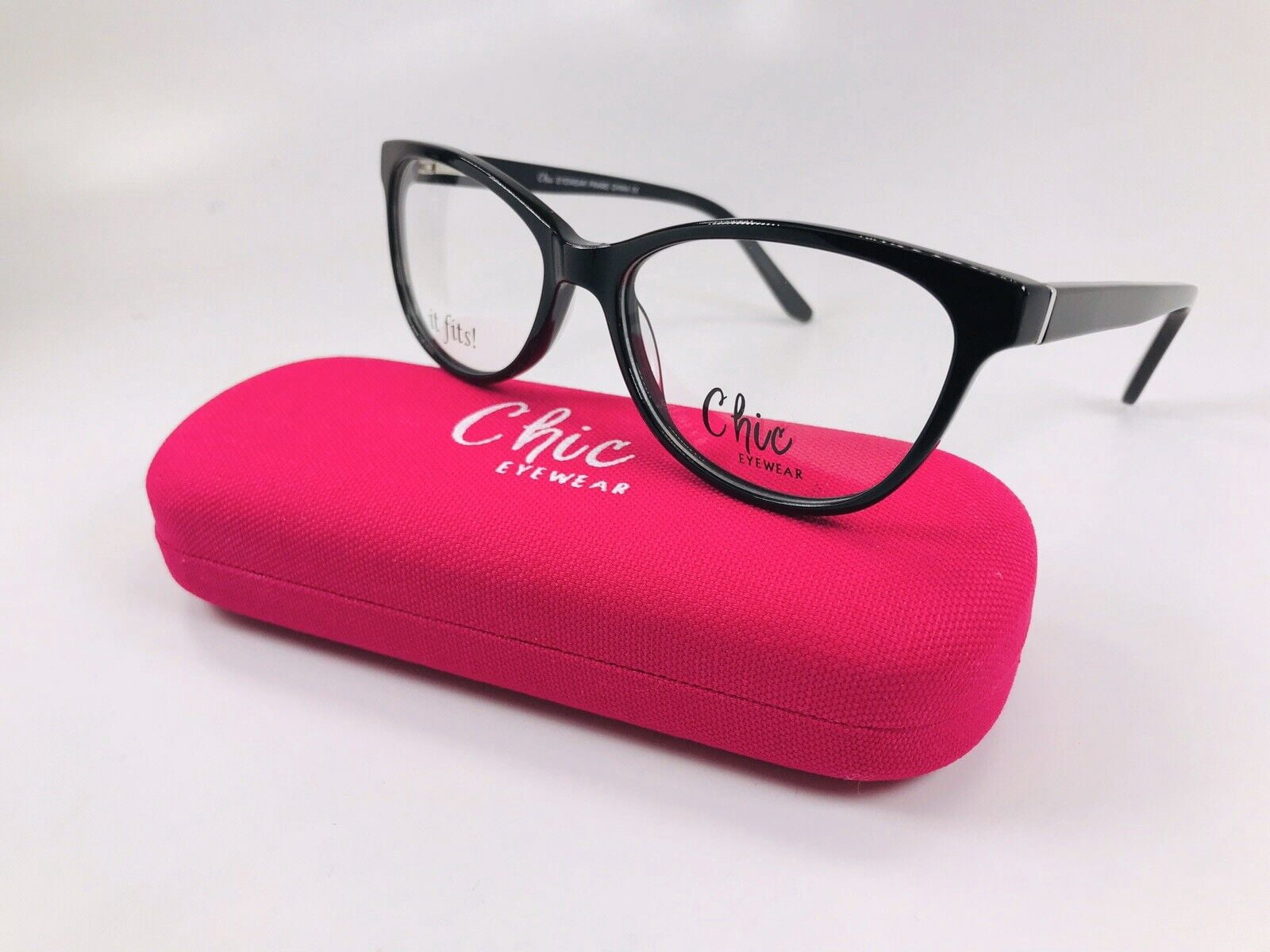 New Chic Black & Green DEL Eyeglasses 55mm w/Case    For The Stylish Large Woman XPL CHIC EYEWEAR BLACK & GREEN DEL EYEGLASSES 55/17/145 at  main image 4