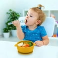 New Children Tableware Baby Silicone Complementary Food Double Ear Bowl