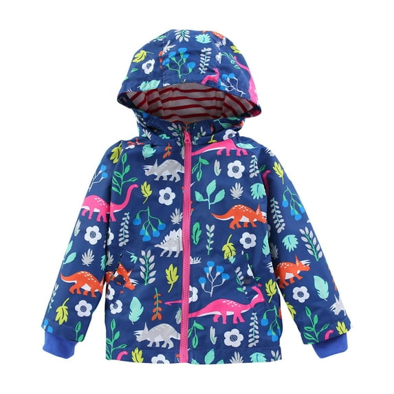 New Children's Girls Rain Coat Size 14 Clothing Jacket Girl Fashion Cute Cartoon Pattern Wind Proof And Rainproof Jacket Raincoat All Weather Outerwear Raincoat Boys Teal Winter Coat Rain Hood Kids Ra