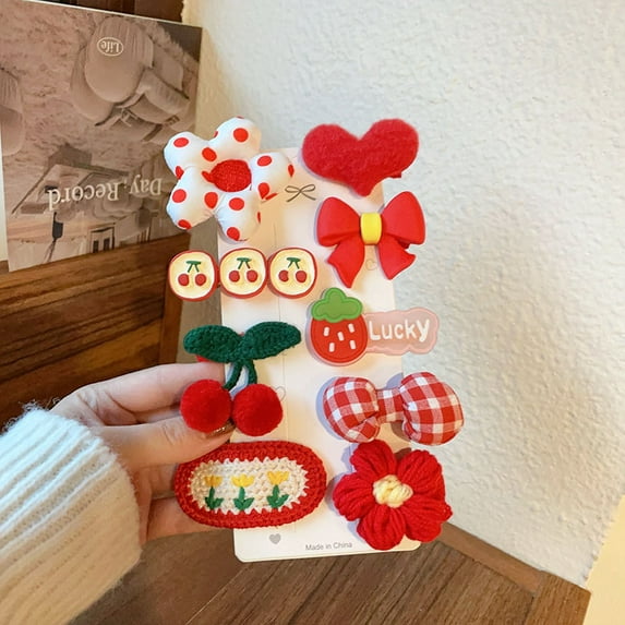 New Children's Plush Hair Clip For Autumn And Winter Cute Hairpin For Little Girls Sweet Bangs Side Clips Baby Hair Accessories