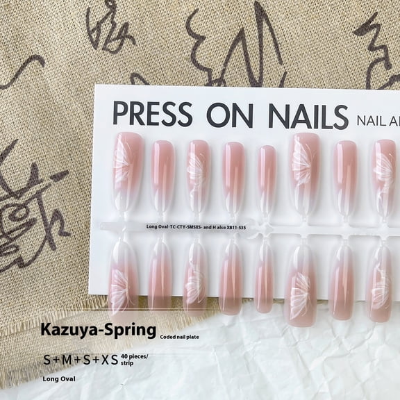 New Chinese Style Butterfly Oval Almond Nail Shaped Piece