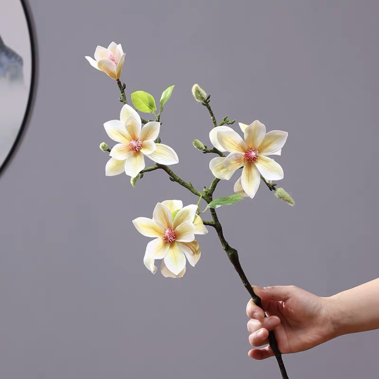 New Chinese style home coffee table ornaments small magnolia fake