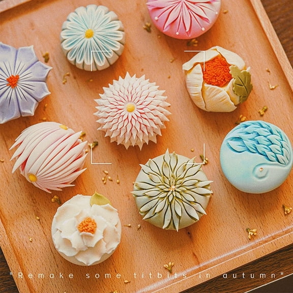 New Chinese-style pastries and traditional tea snacks mooncake, perfect as gifts - Random Styles 20pcs