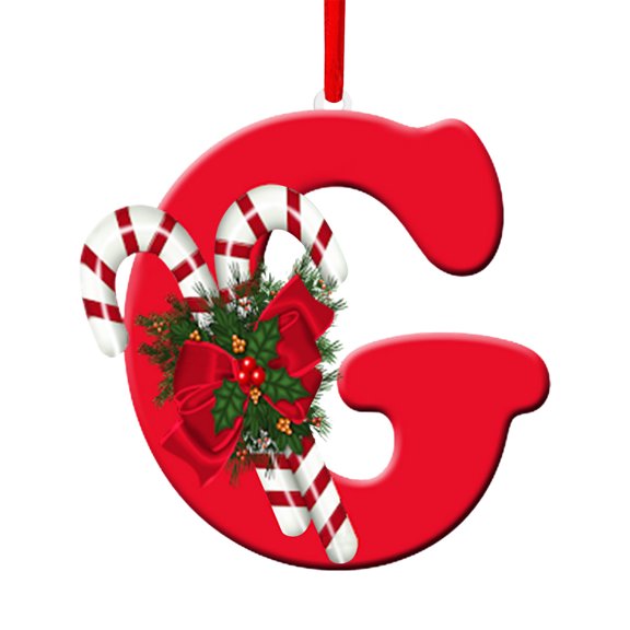 New Christmas Acrylic 26 Letter Pendant Transparent Robust Customizable Versatile Lightweight Hang