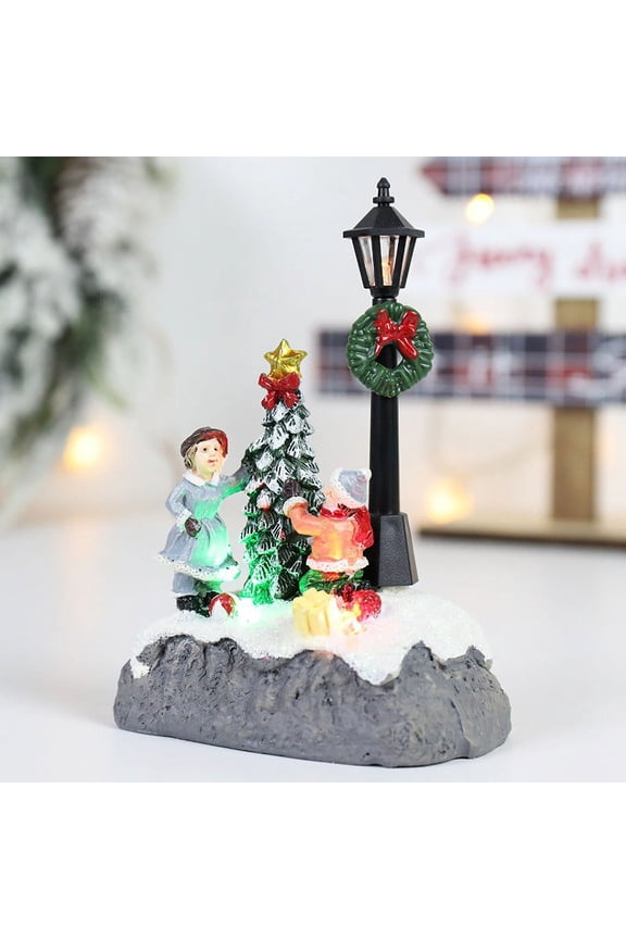 New Christmas Decorations - Resin Desktop Decorations, Micro Landscape Ornaments - Holiday Home Decor Gifts