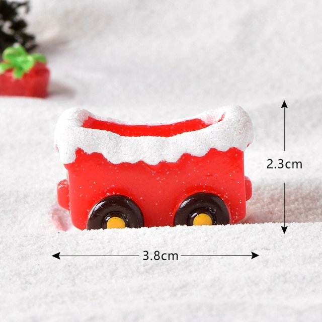New Christmas Elk Snow Old Man Sled Deer Car Micro Landscape Snow