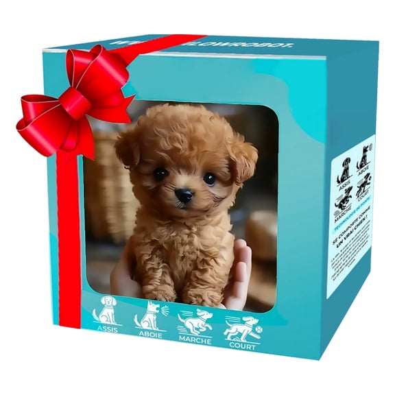 New Christmas Gift Nicco My Realistic Robot Puppy - Interactive Robotic Dog that Acts & Looks Real - Walking, Barking, Tail Wagging for Pet Lovers, Kids Birthday Gift
