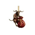 thumbnail image 1 of Krampus Christmas Ornament, Myth Meets Holiday Magic, Funny Krampus Christmas Tree Decoration, Dark Collection Holiday Red Gold Sleigh Dark Decor, Gothic Gifts Lovers, 1 of 8