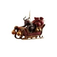 thumbnail image 1 of Krampus Christmas Ornament, Myth Meets Holiday Magic, Funny Krampus Christmas Tree Decoration, Dark Collection Holiday Red Gold Sleigh Dark Decor, Gothic Gifts Lovers, 1 of 8