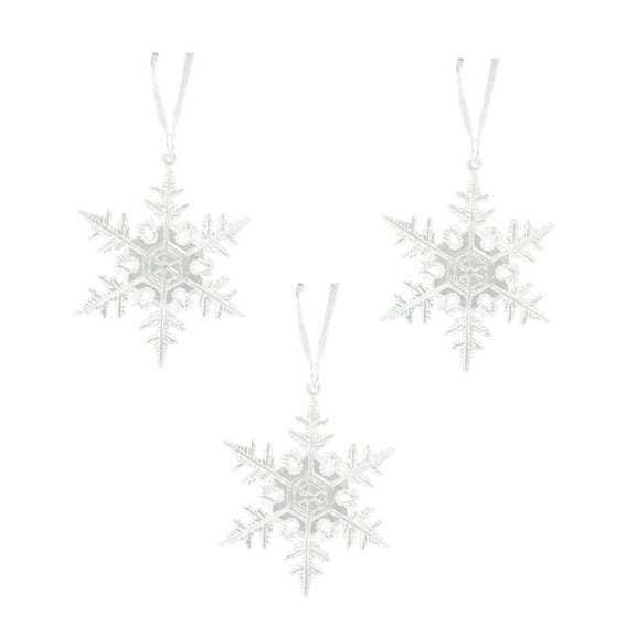 New Christmas Transparent Snowflake Ice Bar Pendant Versatile Lightweight Hang