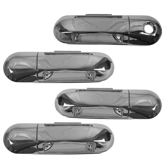 New Chrome Door Handle Set of 4 Kit LH RH Front Rear Compatible with Explorer Mountaineer Fits select: 2002-2010 FORD EXPLORER, 2007-2010 FORD EXPLORER SPORT TRAC