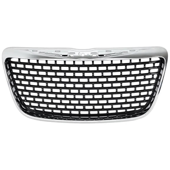 New Chrome Grille Assembly Compatible With Chrysler 300 C 8 Cyl 5.7L 300 S 8 Cyl 5.7L 300 SRT8 Core 8 Cyl 6.4L 300 S 6 Cyl 3.6L 2011-2014 By CH1200386 1SF04SZ0AA
