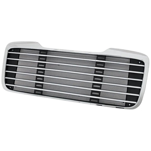 New Chrome Grille Assembly Compatible With Freightliner M2 100 Base 6 Cyl 6.4L M2 106 Base 6 Cyl 6.4L M2 112 Base 6 Cyl 8.8L M2 106 Base 4 Cyl 4.3L 2003-2008 By A1721024001