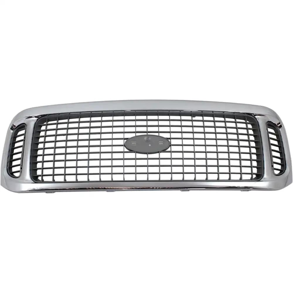 New Chrome Shell Grille Assembly Compatible With Ford Excursion Eddie ...
