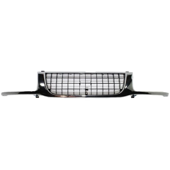 New Chrome Shell Grille Assembly Compatible With Isuzu Rodeo S 4 Cyl 2.6L Rodeo LS 6 Cyl 3.2L Rodeo S 6 Cyl 3.2L Rodeo LS 4 Cyl 2.6L 1993-1997 By IZ1200113 8943693623