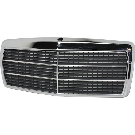 New Chrome Shell Grille Assembly Compatible With Mercedes Benz 190E 2.6 6 Cyl 2.6L 190D 2.2 4 Cyl 2.2L 190D 2.5 5 Cyl 2.5L 1984-1993 By MB1200103 2018800783