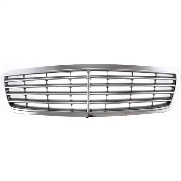 New Chrome Shell Grille Assembly Compatible With Mercedes Benz C320 Base 6 Cyl 3.2L C32 AMG Base 6 Cyl 3.2L C230 Kompressor 4 Cyl 1.8L 2001-2007 By MB1200133 20388002237246