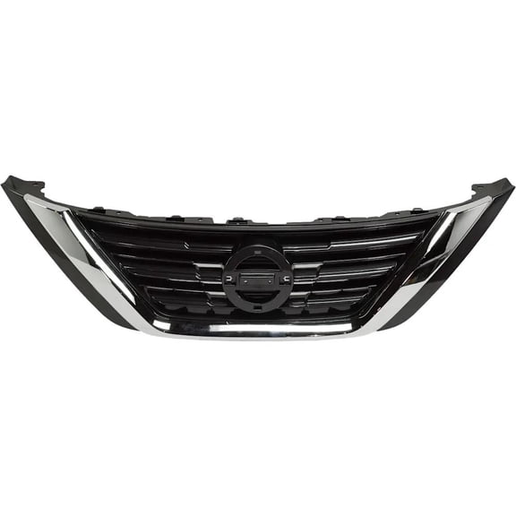 New Chrome Shell Grille Assembly Compatible With Nissan Altima SL 6 Cyl 3.5L Altima SV 4 Cyl 2.5L SR 6 3.5L Base 4 2.5L 2016-2018 By NI1200283 623109HS1A