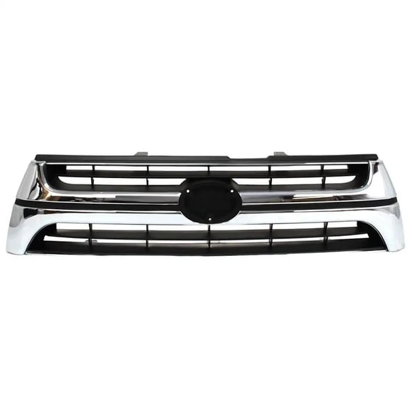 New Chrome Shell Grille Assembly Compatible With Toyota 4Runner Base 6 Cyl 3.4L 4Runner Limited 6 Cyl 3.4L 4Runner SR5 6 Cyl 3.4L 2001-2002 By TO1200241 5311135400
