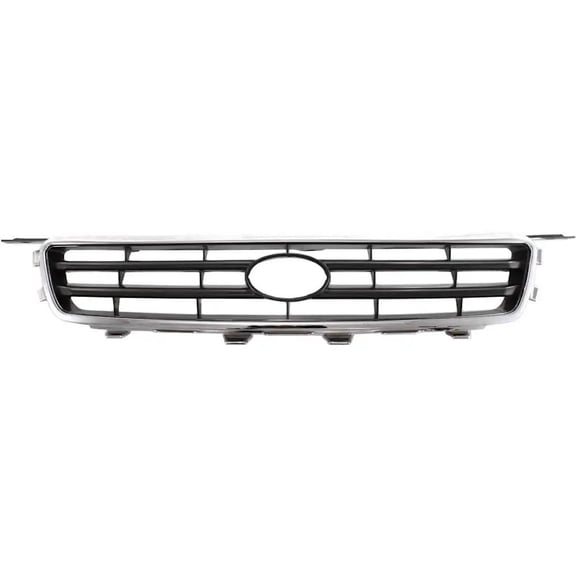 New Chrome Shell Grille Assembly Compatible With Toyota Camry LE 4 Cyl 2.2L Camry LE 6 Cyl 3.0L Camry CE 4 Cyl 2.2L Camry XLE 4 Cyl 2.2L 2000-2001 By TO1200225 53111AA020