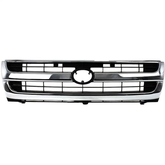 Chrome Shell Grille Assembly Compatible with 1997-2000 Toyota Tacoma Base 2.7L (97-00) DLX 2.4L (97-00) DLX 2.7L 3.4L SR5 2.4L (98-00) SR5 (98-00) 3.4L Base 5310004070 3907-1 TO1200205
